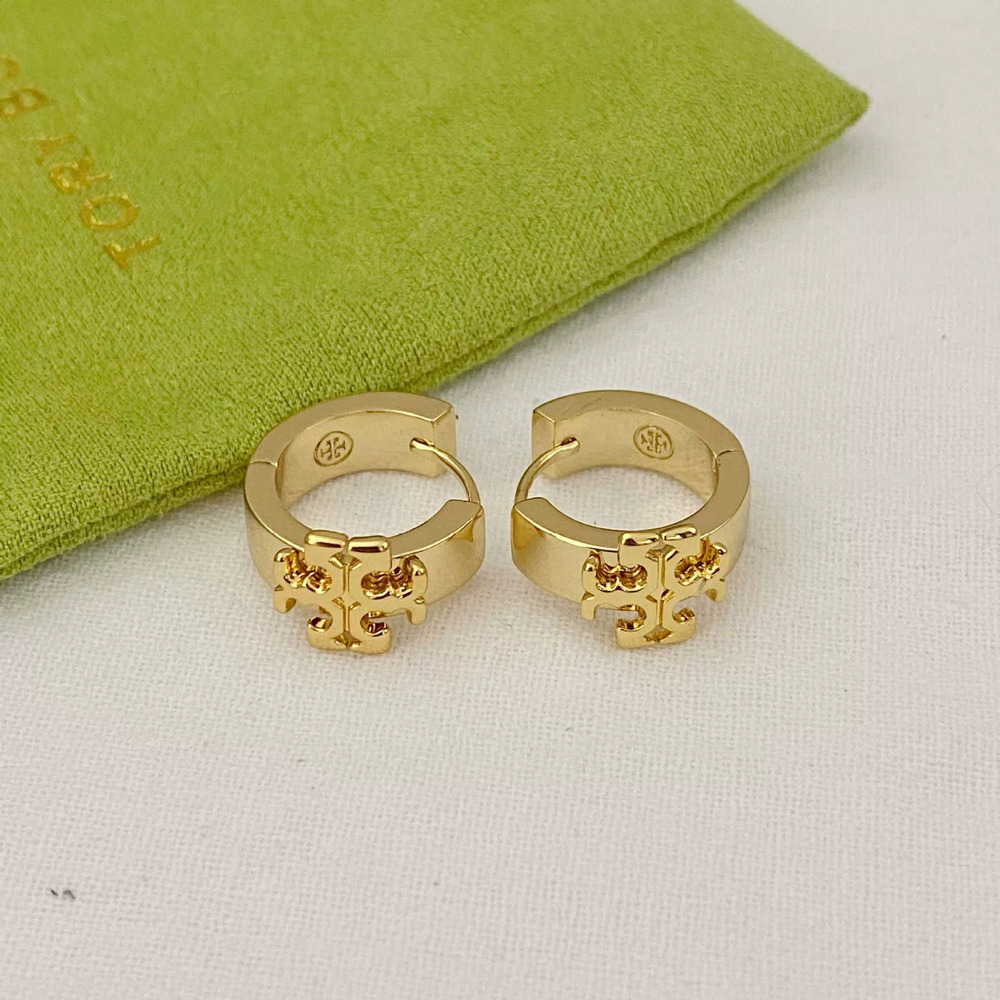 Tory Burch Geometric Ring Metal Earrings
